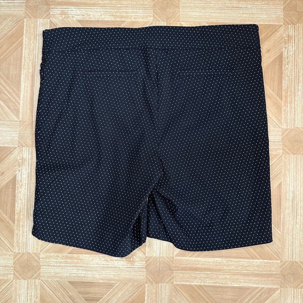 Hilary Radley Black White Dot Bermuda Shorts Womens XXL Easy Comfort Fit Pull-On - Picture 3 of 7